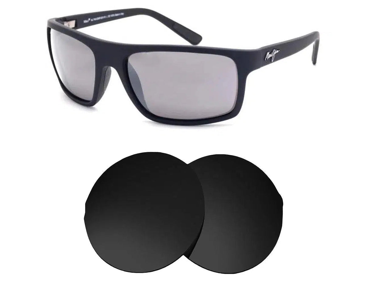 Maui Jim Byron Bay MJ746-Replacement Lenses-Volcanic Black-Non-Polarized-Seek Optics