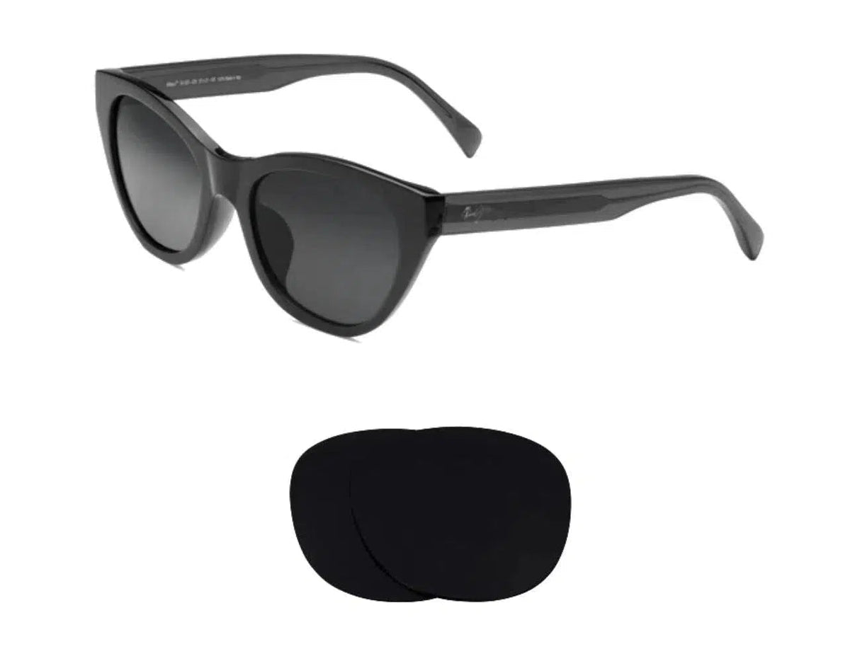 Maui Jim Capri MJ820-Replacement Lenses-Volcanic Black-Non-Polarized-Seek Optics