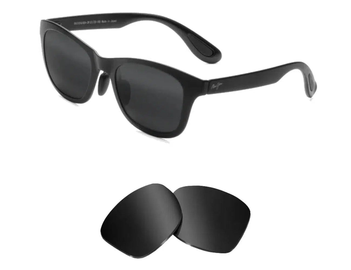 Maui Jim Hana Bay MJ434-Replacement Lenses-Volcanic Black-Non-Polarized-Seek Optics
