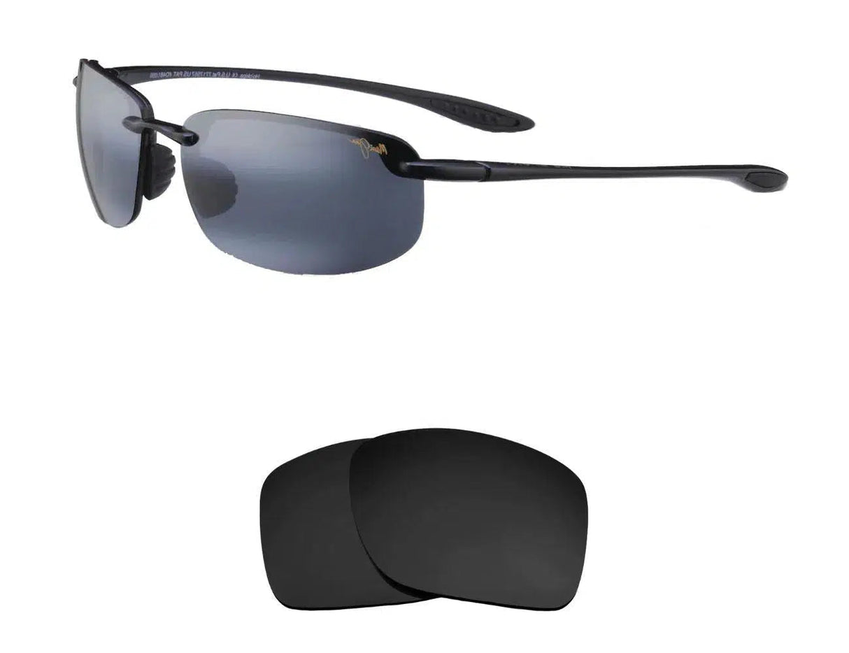Maui Jim Ho'okipa MJ407-Replacement Lenses-Volcanic Black-Non-Polarized-Seek Optics
