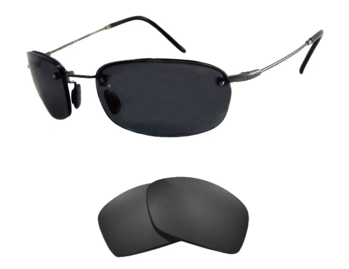 Maui Jim Hula MJ350-Replacement Lenses-Volcanic Black-Non-Polarized-Seek Optics