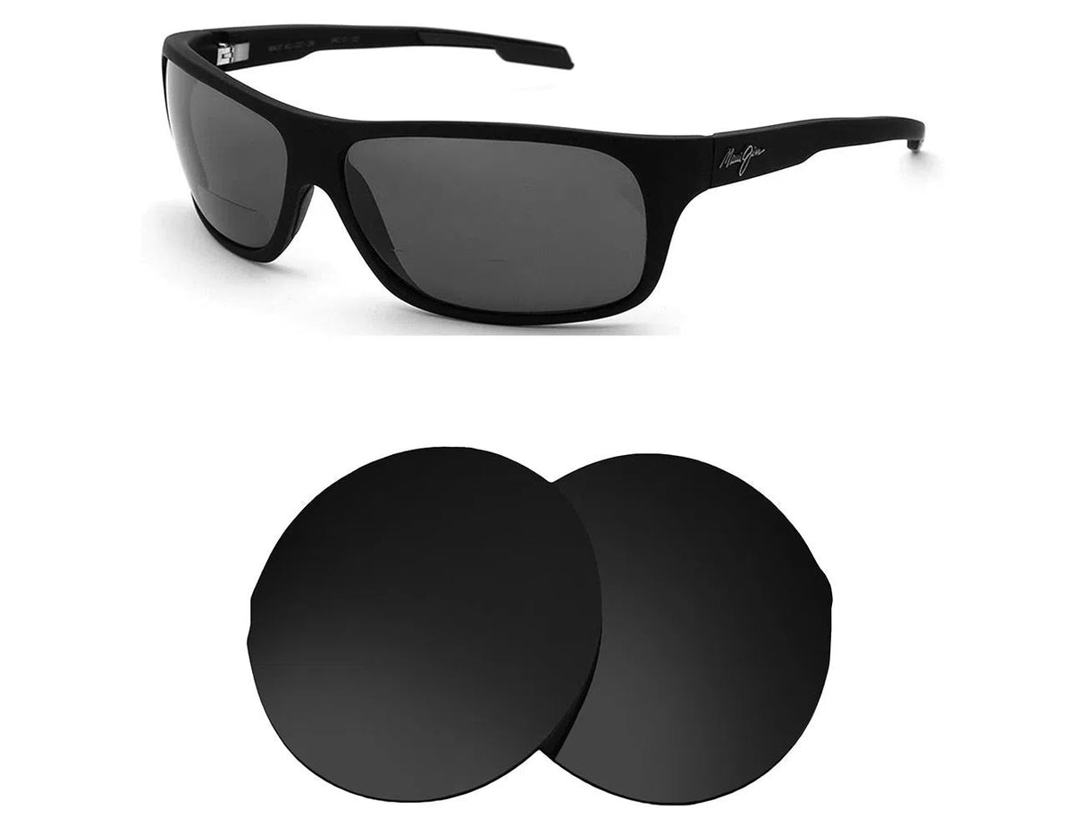 Maui Jim Island Time MJ237-Replacement Lenses-Volcanic Black-Non-Polarized-Seek Optics
