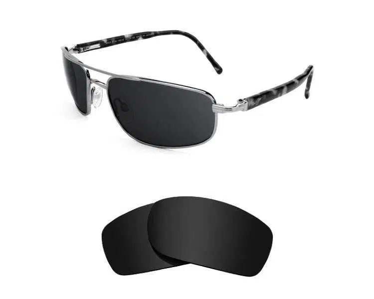 Maui Jim Kahuna MJ162-Replacement Lenses-Volcanic Black-Non-Polarized-Seek Optics