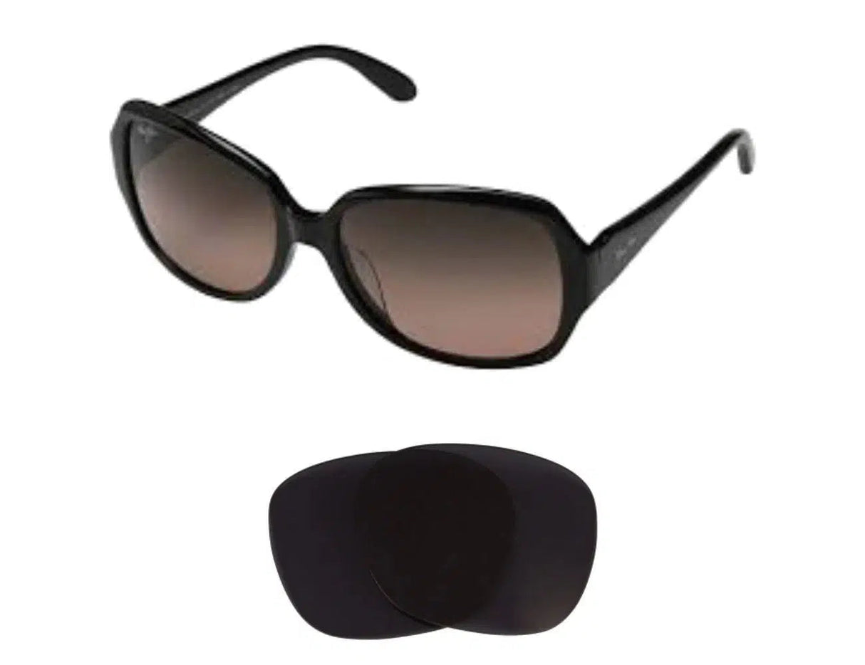 Maui Jim Kalena MJ299-Replacement Lenses-Volcanic Black-Non-Polarized-Seek Optics