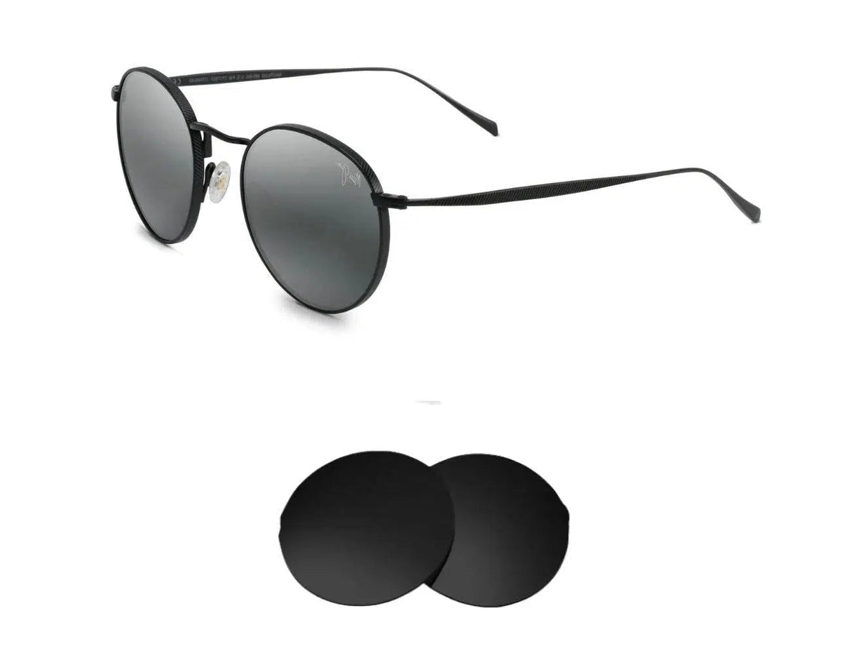 Maui Jim Nautilus MJ544-Replacement Lenses-Volcanic Black-Non-Polarized-Seek Optics