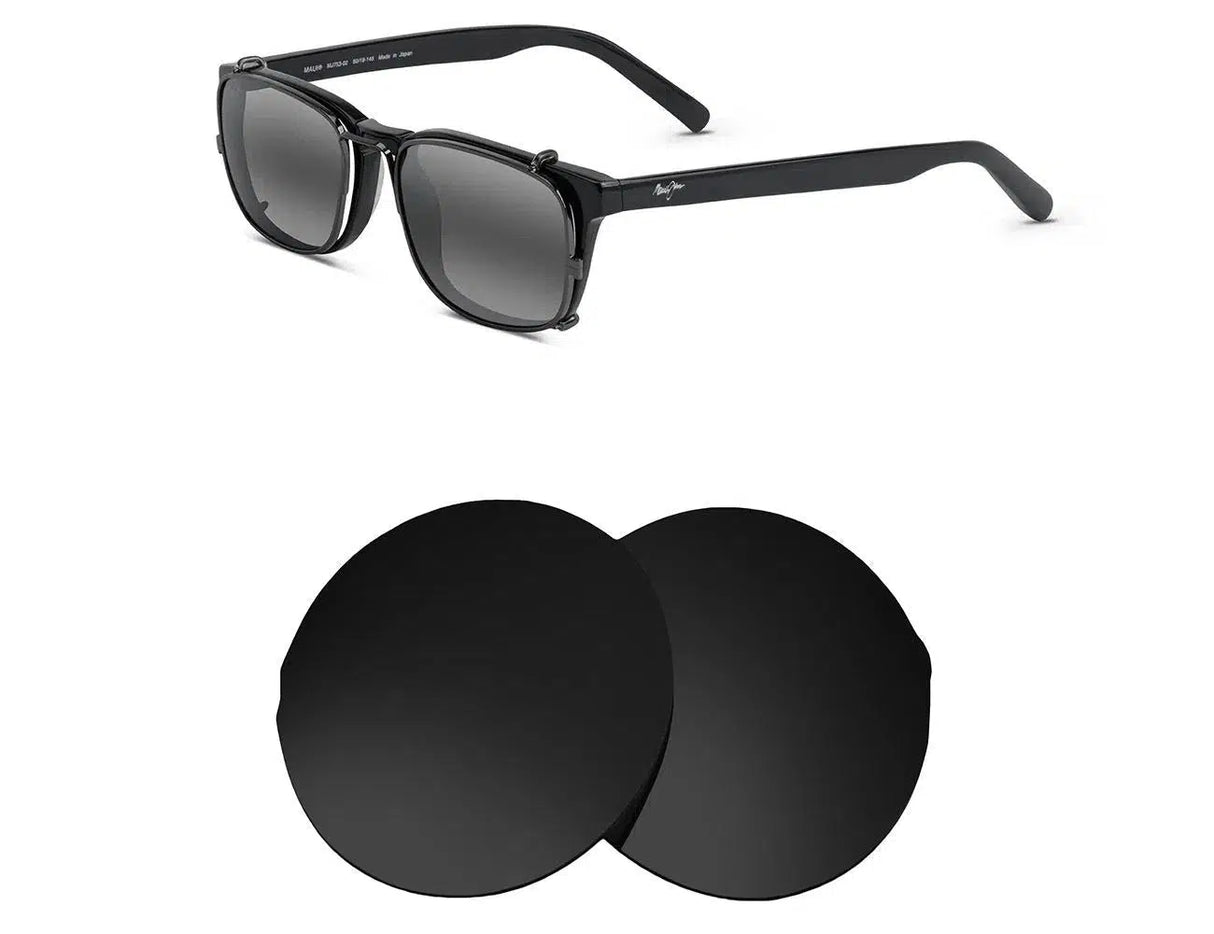 Maui Jim Pacific MJ753-Replacement Lenses-Volcanic Black-Non-Polarized-Seek Optics