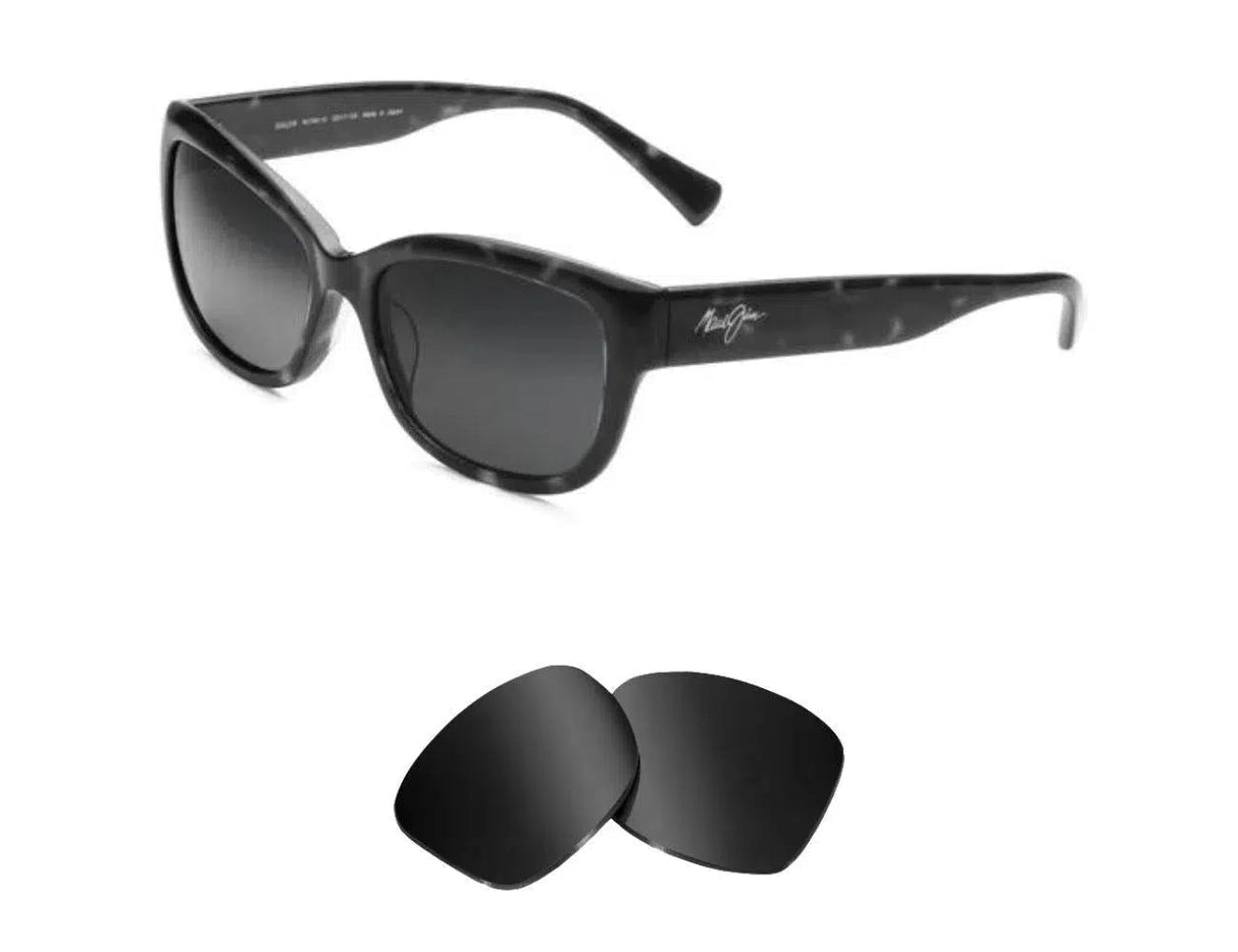 Maui Jim Plumeria MJ768-Replacement Lenses-Volcanic Black-Non-Polarized-Seek Optics