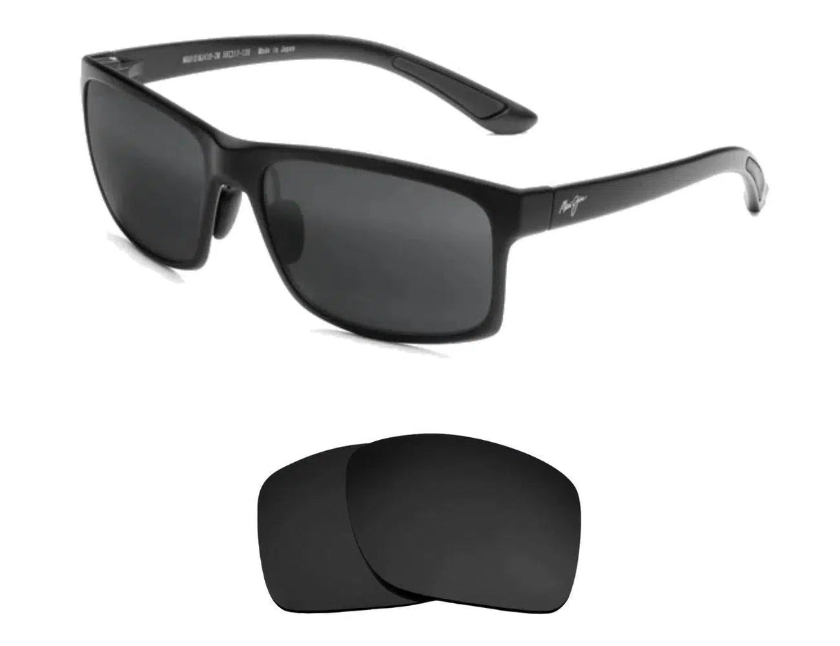 Maui Jim Pokowai Arch MJ439-Replacement Lenses-Volcanic Black-Non-Polarized-Seek Optics