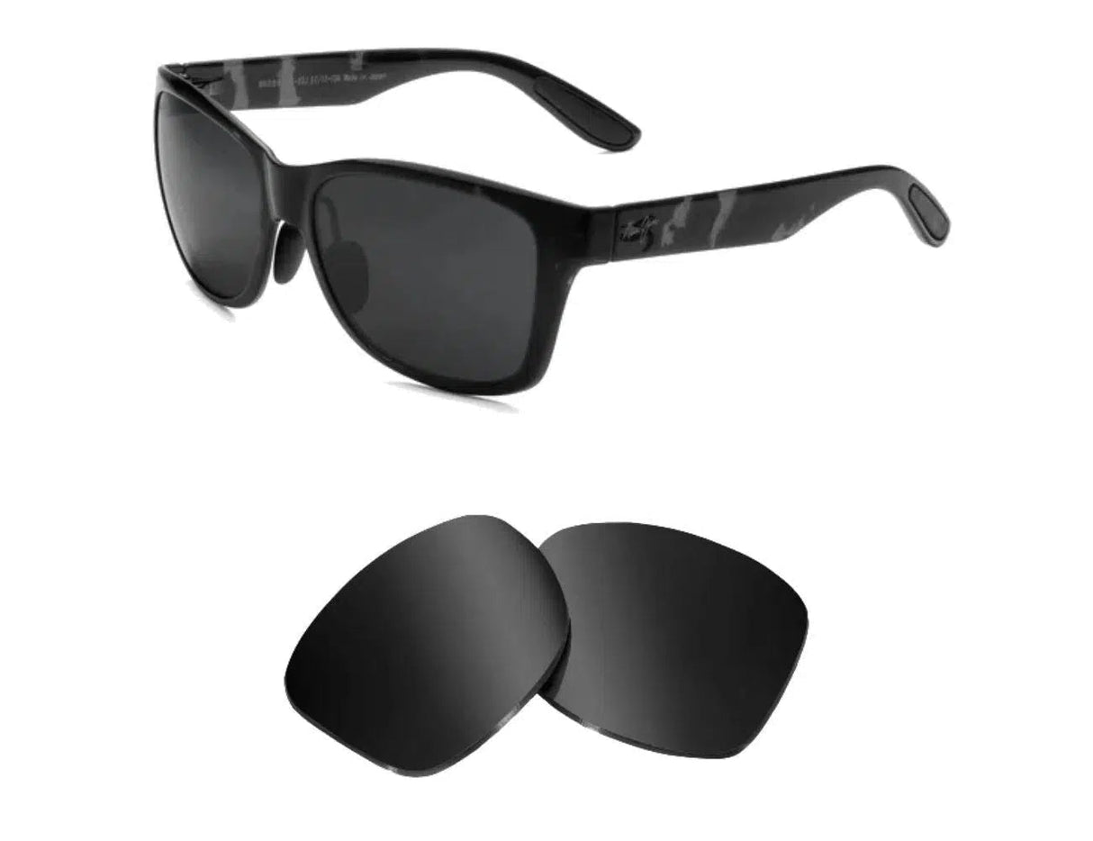 Maui Jim Road Trip MJ435-Replacement Lenses-Volcanic Black-Non-Polarized-Seek Optics