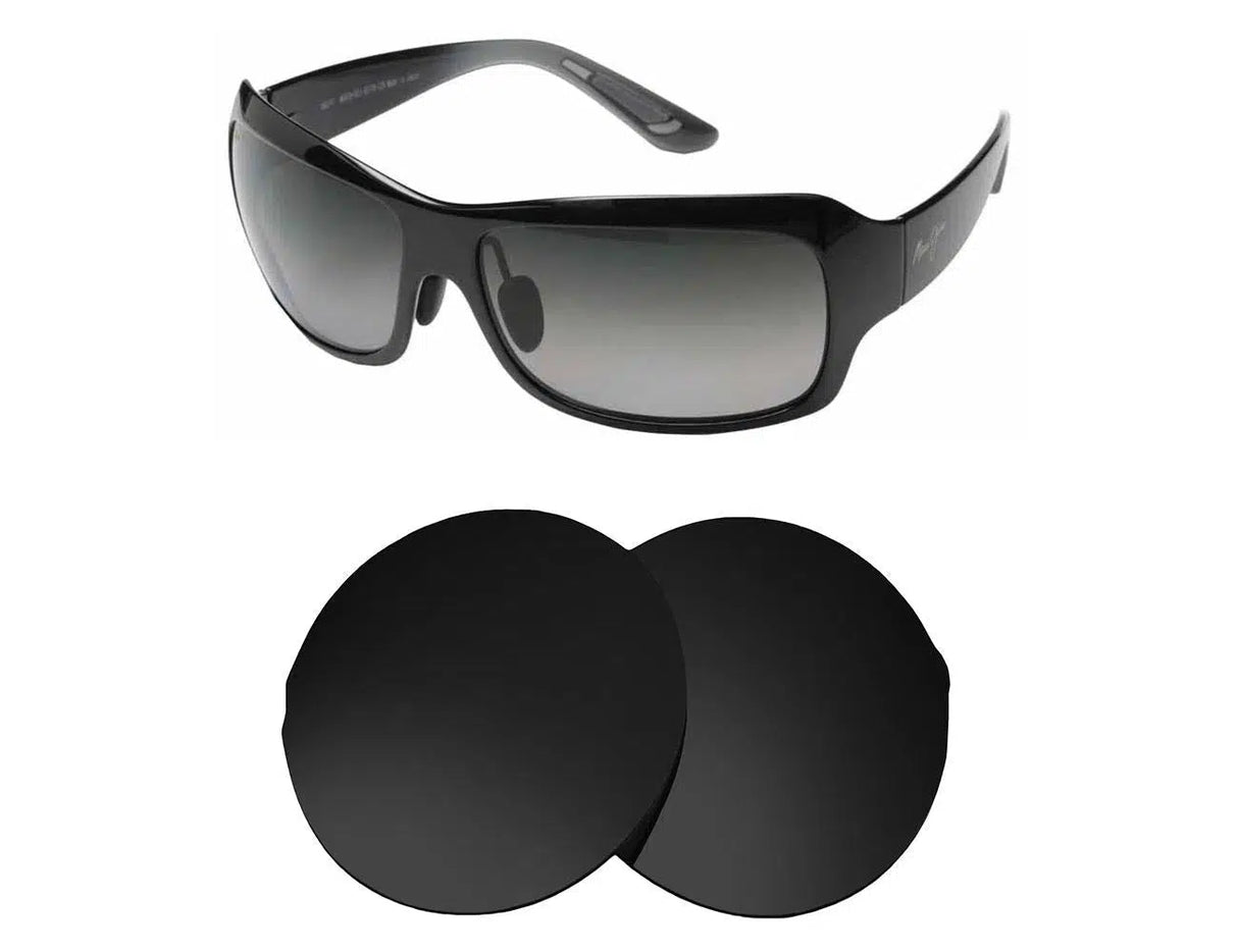 Maui Jim Seven Pools MJ418-Replacement Lenses-Volcanic Black-Non-Polarized-Seek Optics