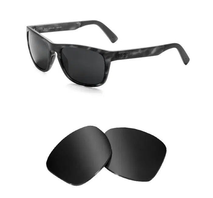 Maui Jim South Swell MJ755-Replacement Lenses-Volcanic Black-Non-Polarized-Seek Optics