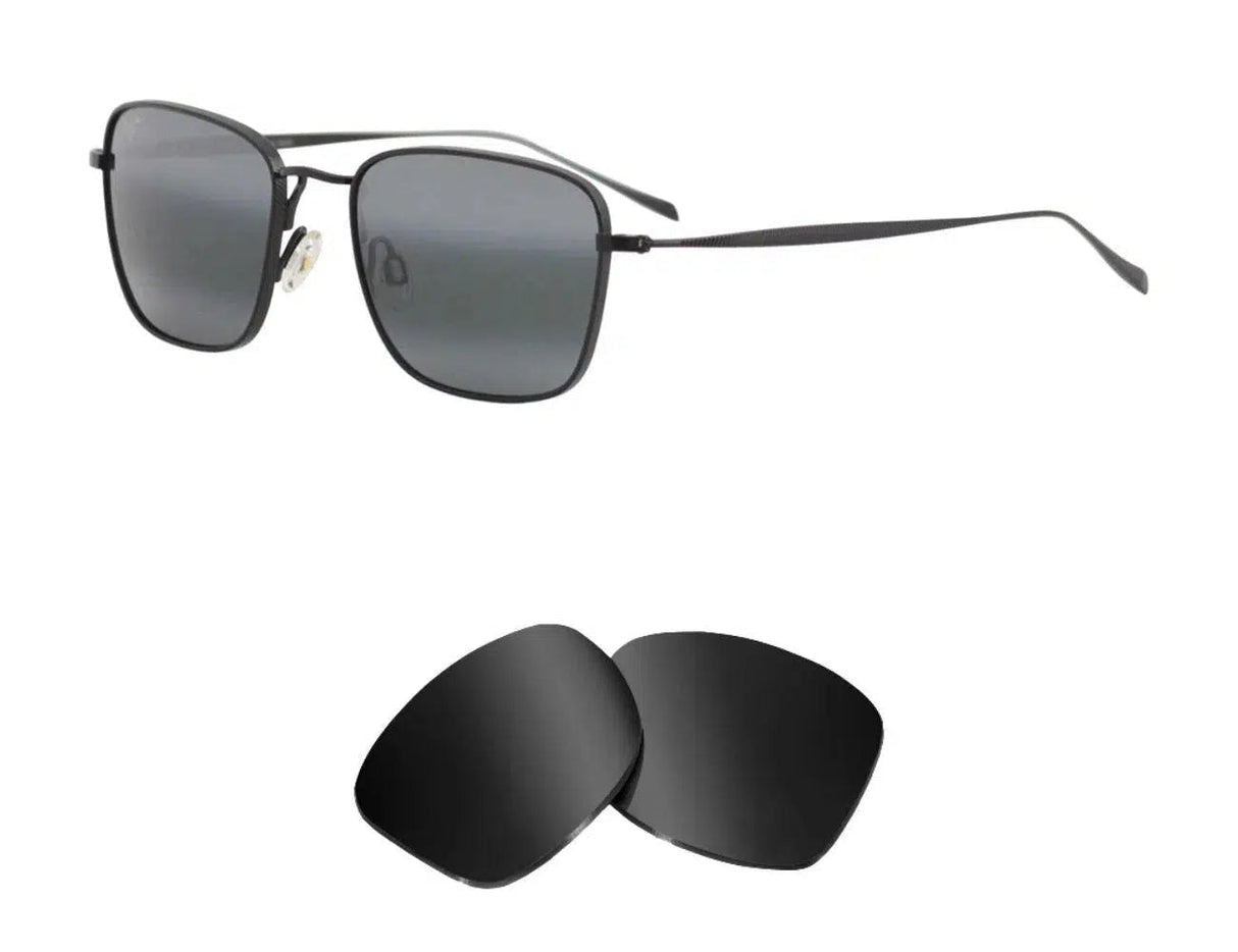 Maui Jim Spinnaker MJ545-Replacement Lenses-Volcanic Black-Non-Polarized-Seek Optics