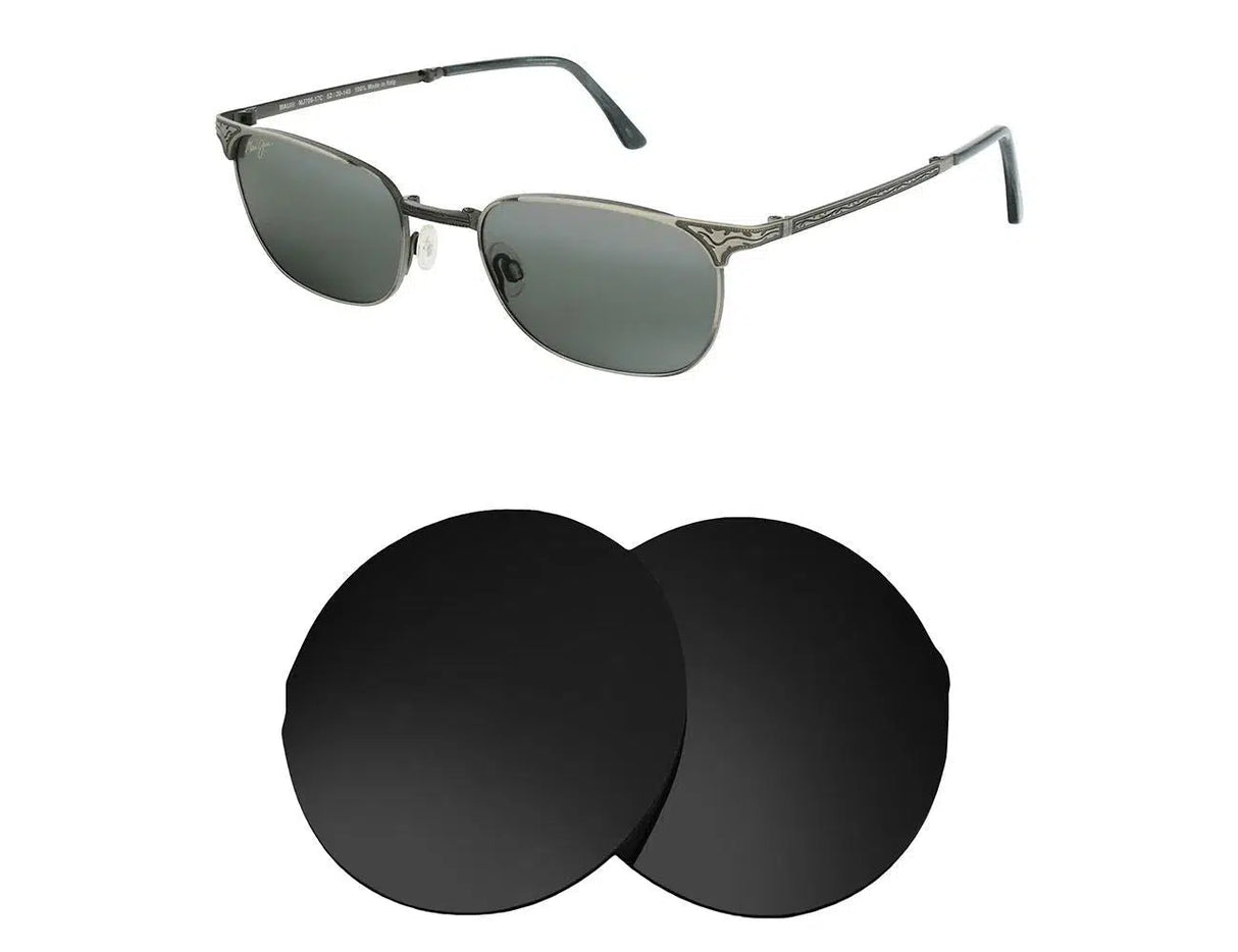 Maui Jim Stillwater MJ706-Replacement Lenses-Volcanic Black-Non-Polarized-Seek Optics