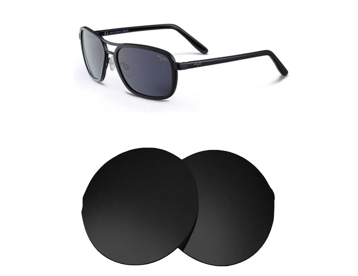 Maui Jim Wanderer MJ289-Replacement Lenses-Volcanic Black-Non-Polarized-Seek Optics