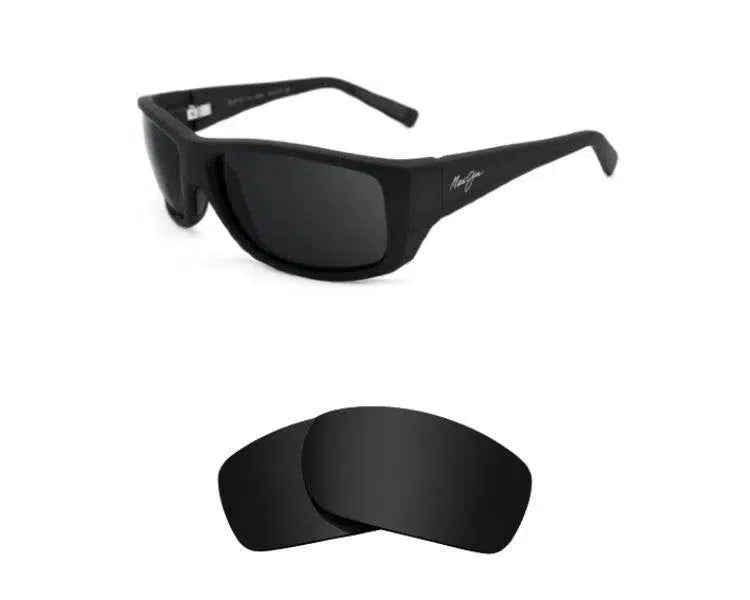 Maui Jim Wassup MJ123-Replacement Lenses-Volcanic Black-Non-Polarized-Seek Optics