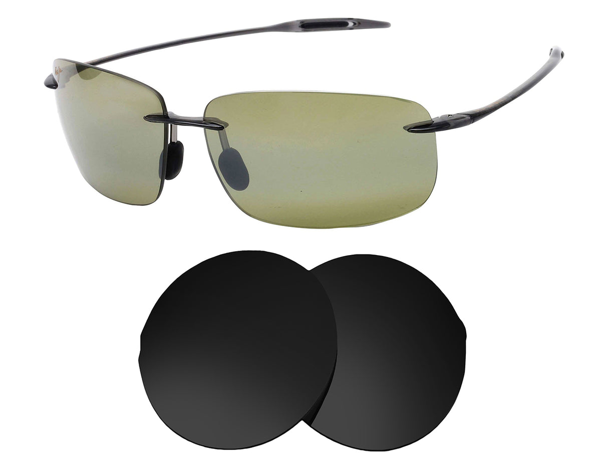 Maui Jim Frigate MJ716-Replacement Lenses-Volcanic Black-Non-Polarized-Seek Optics