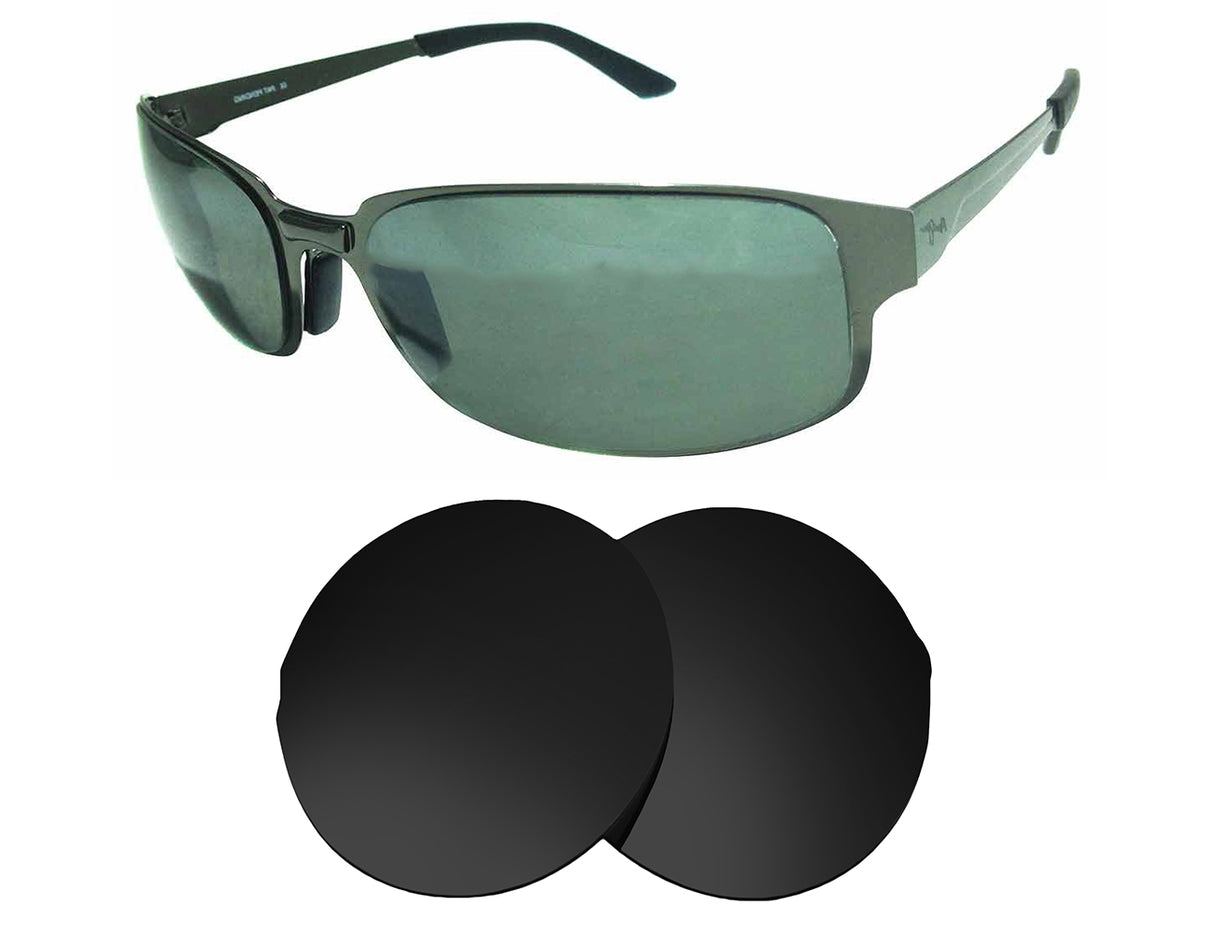 Maui Jim Topsail MJ505-Replacement Lenses-Volcanic Black-Non-Polarized-Seek Optics