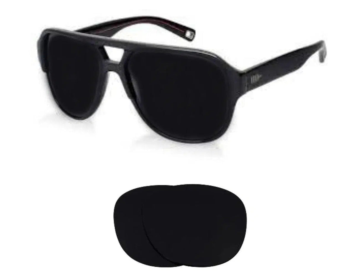 Mosley Tribes Pilot-Replacement Lenses-Volcanic Black-Non-Polarized-Seek Optics
