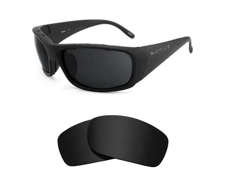 Native Bomber-Replacement Lenses-Volcanic Black-Non-Polarized-Seek Optics