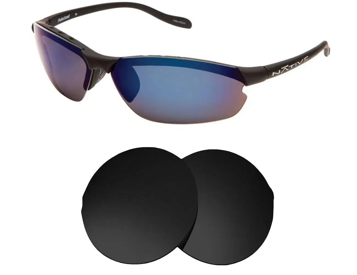 Native Dash XP-Replacement Lenses-Volcanic Black-Non-Polarized-Seek Optics