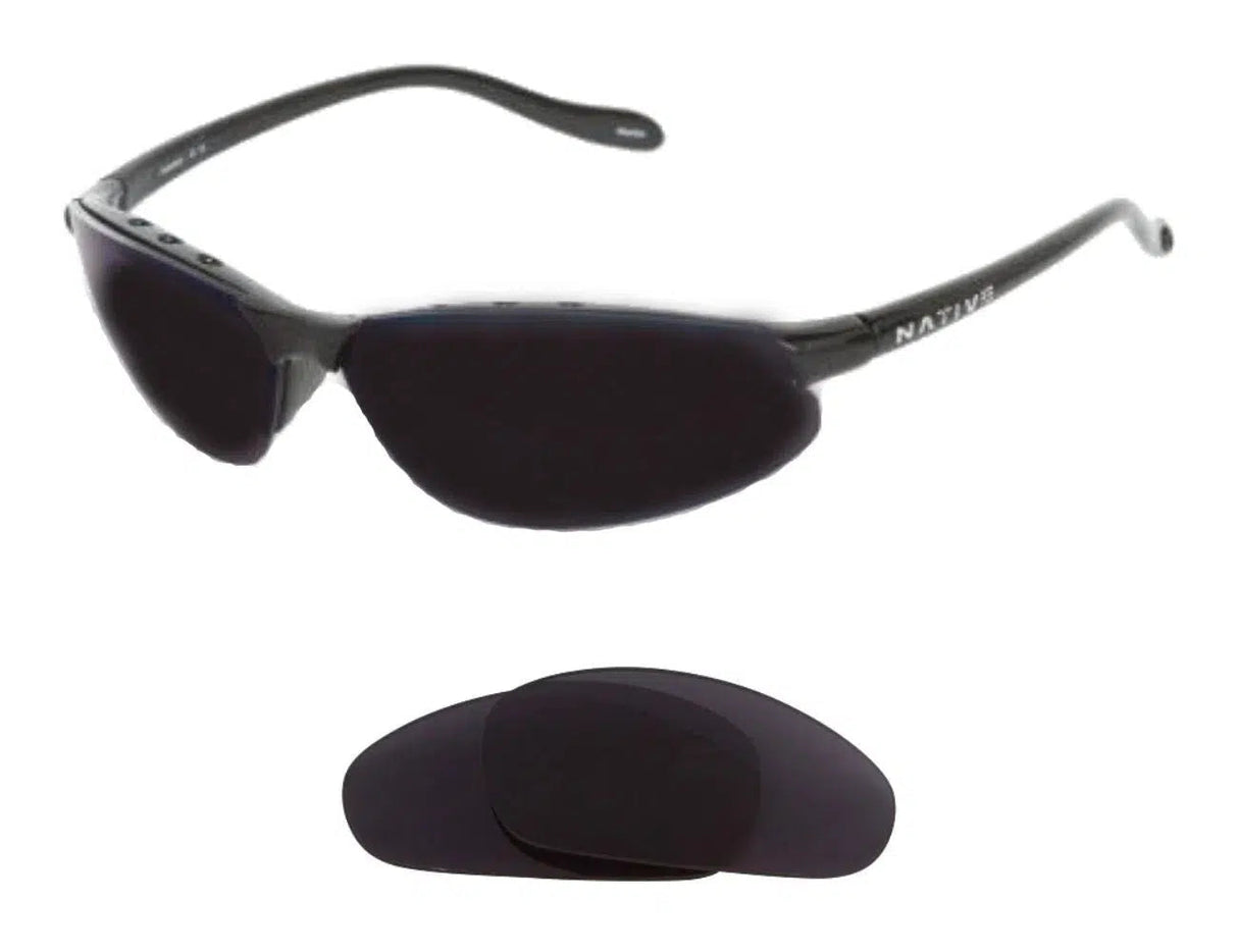 Native Dash XR-Replacement Lenses-Volcanic Black-Non-Polarized-Seek Optics