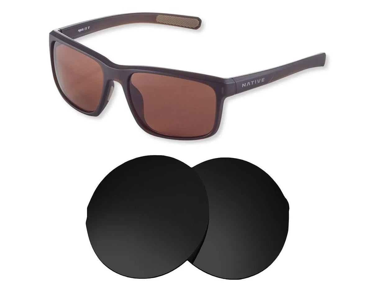 Native Wells-Replacement Lenses-Volcanic Black-Non-Polarized-Seek Optics