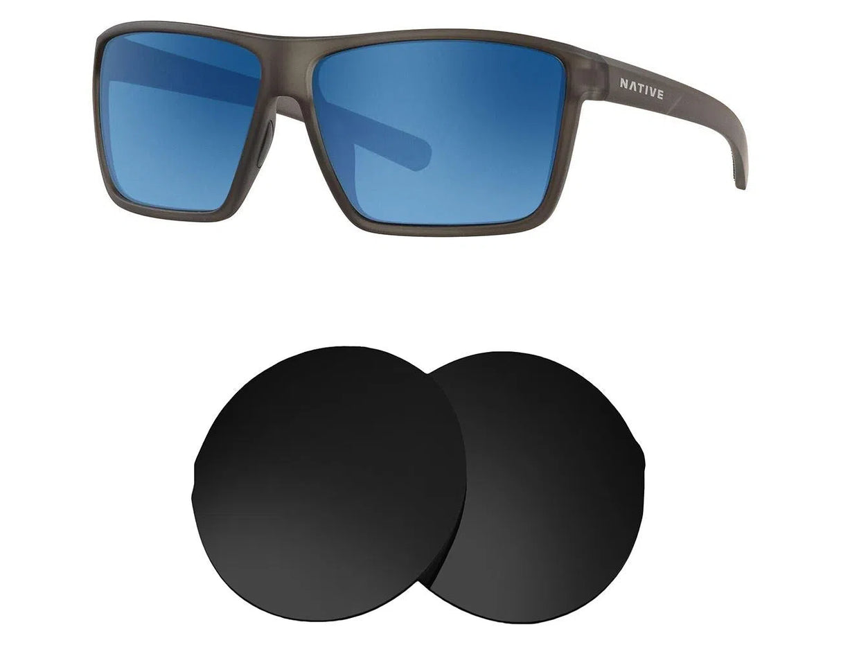 Native Wells XL-Replacement Lenses-Volcanic Black-Non-Polarized-Seek Optics