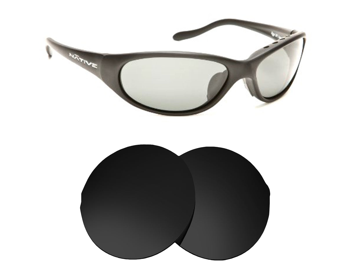 Native Ripp XP-Replacement Lenses-Volcanic Black-Non-Polarized-Seek Optics