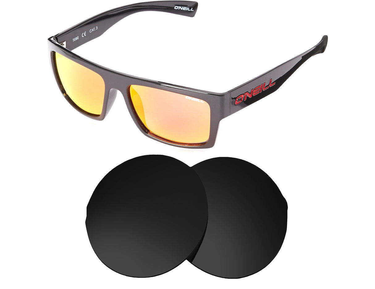 O'Neill Tube-Replacement Lenses-Volcanic Black-Non-Polarized-Seek Optics