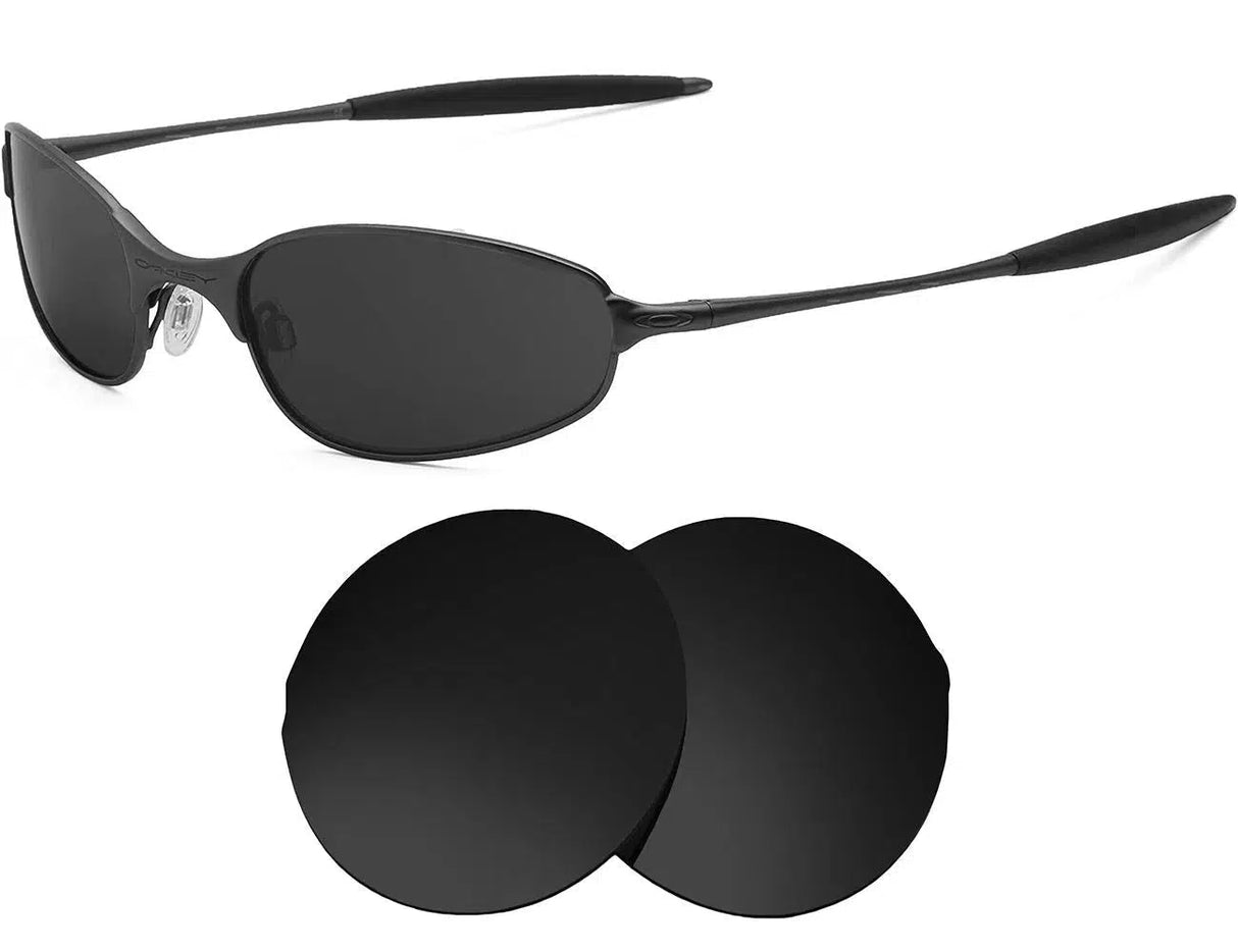 Oakley A Wire 2.0 Spring Hinge-Replacement Lenses-Volcanic Black-Non-Polarized-Seek Optics