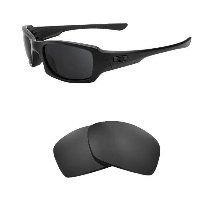 Oakley Fives Squared-Replacement Lenses-Volcanic Black-Non-Polarized-Seek Optics