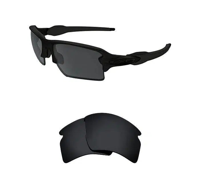 Oakley Flak 2.0 XL-Replacement Lenses-Volcanic Black-Non-Polarized-Seek Optics
