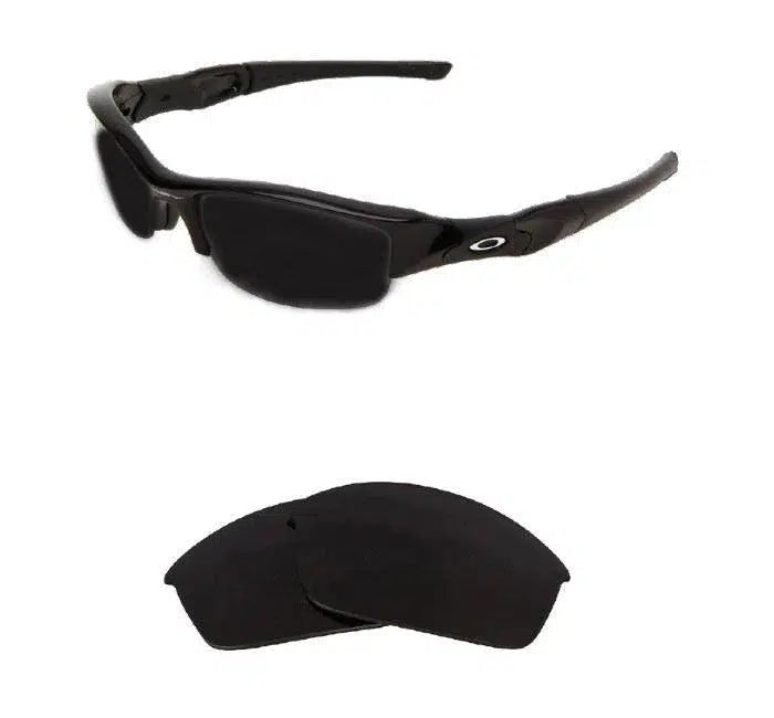 Oakley Flak Jacket-Replacement Lenses-Volcanic Black-Non-Polarized-Seek Optics