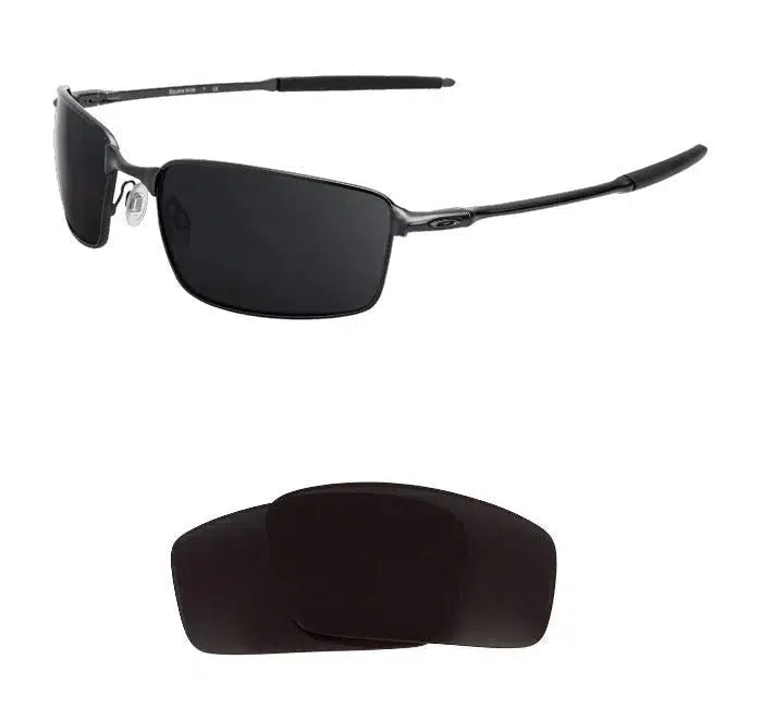 Oakley New Square Wire (2006)-Replacement Lenses-Volcanic Black-Non-Polarized-Seek Optics