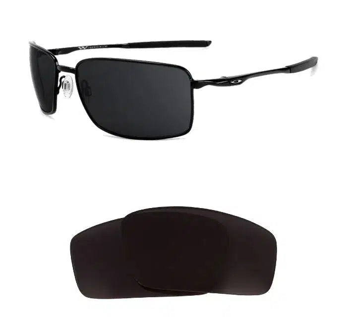 Oakley New Square Wire II (2014)-Replacement Lenses-Volcanic Black-Non-Polarized-Seek Optics