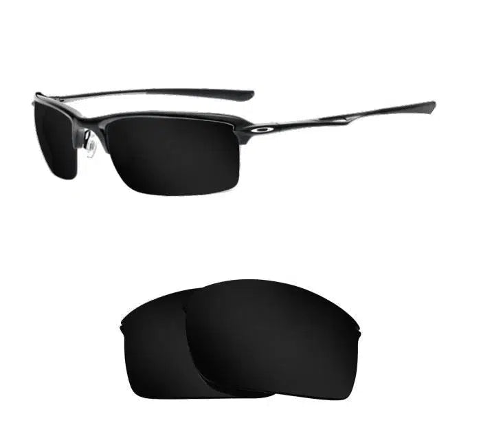 Oakley New Wiretap-Replacement Lenses-Volcanic Black-Non-Polarized-Seek Optics