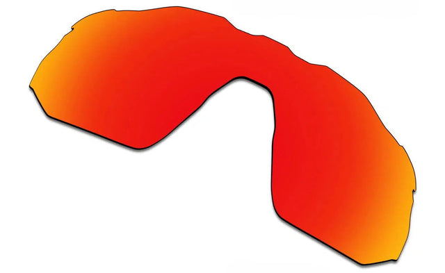 Oakley Radar EV Advancer-Replacement Lenses-Fire Red Mirror-Standard Polarized - Eliminate Glare-Seek Optics