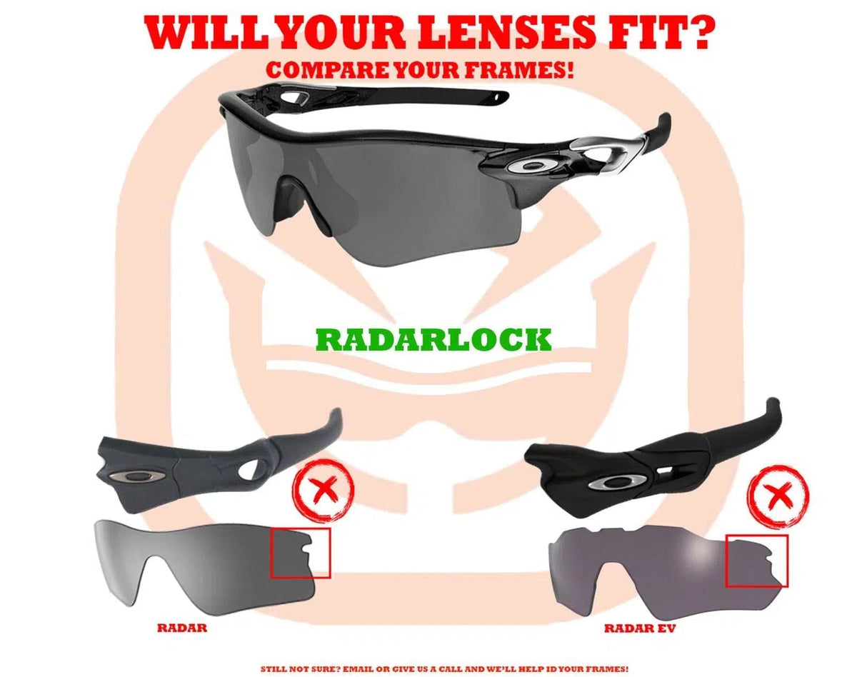 Oakley Radarlock Series-Rubber Kit-White-Seek Optics