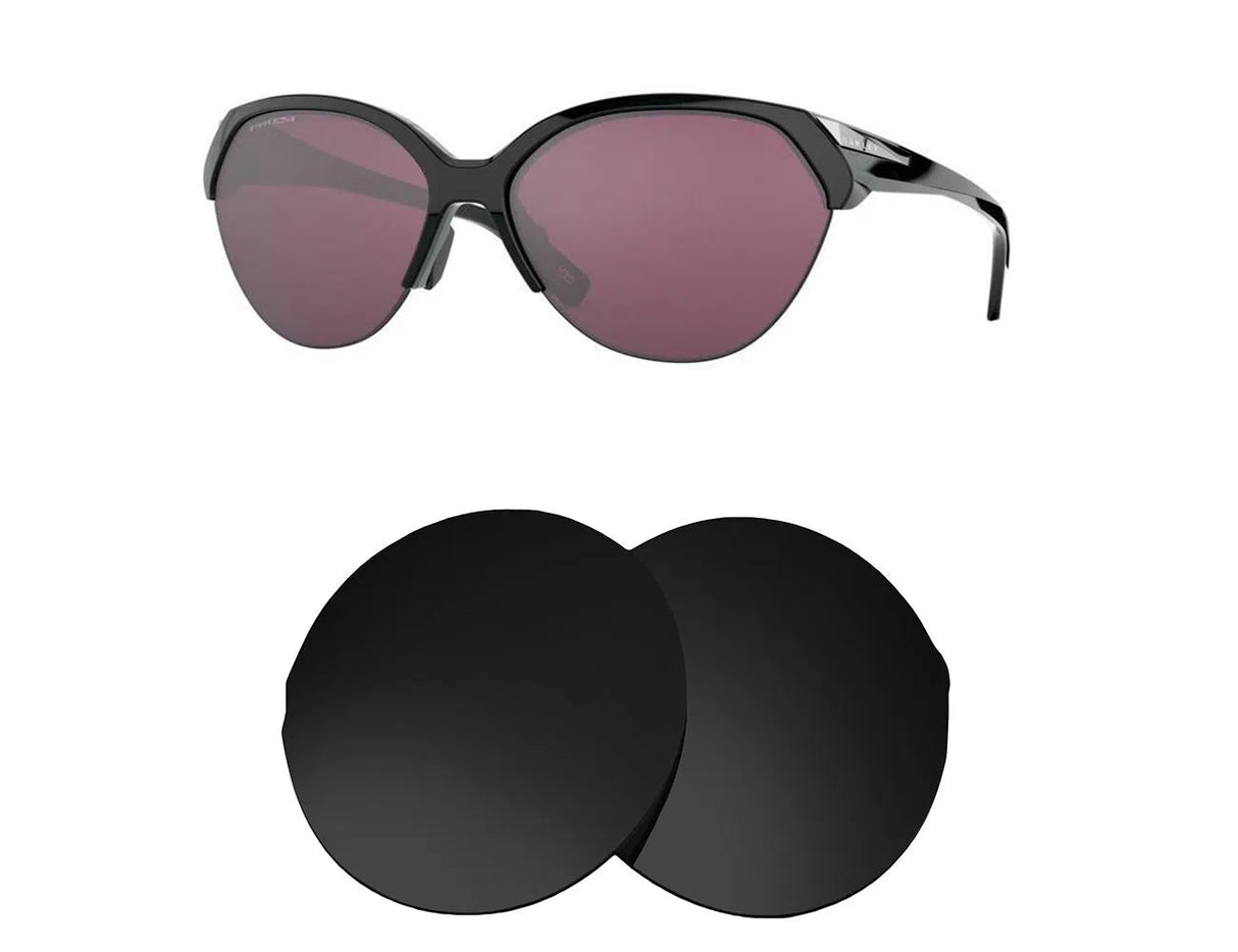 Oakley Trailing Point-Replacement Lenses-Volcanic Black-Non-Polarized-Seek Optics