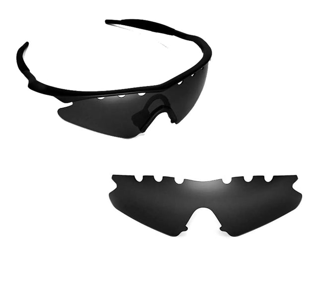 Oakley Vented M Frame Sweep-Replacement Lenses-Volcanic Black-Standard Polarized - Eliminate Glare-Seek Optics
