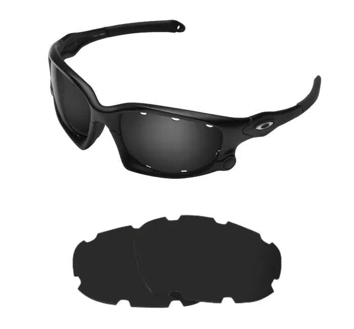 Oakley Vented Split Jacket-Replacement Lenses-Volcanic Black-Non-Polarized-Seek Optics