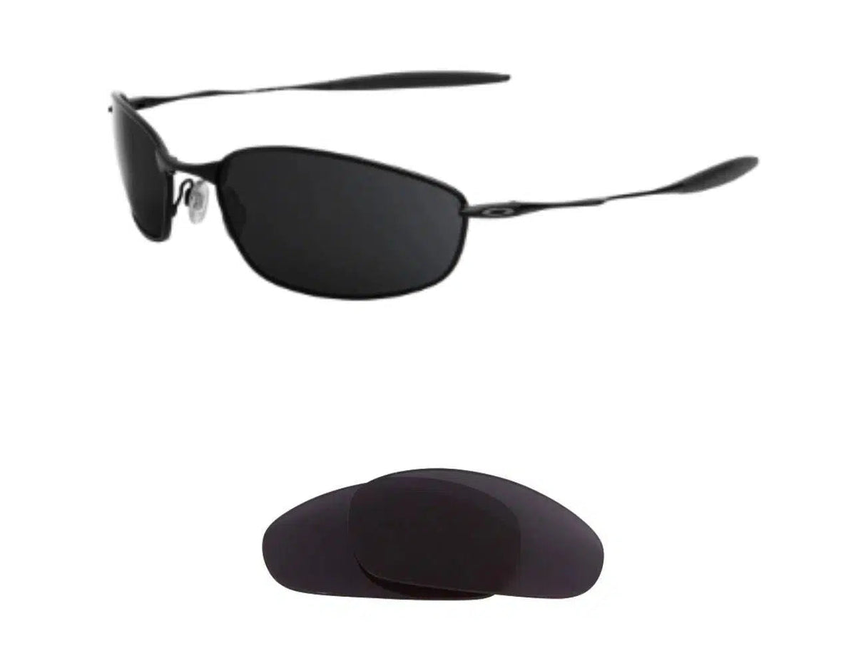 Oakley Whisker (2005)-Replacement Lenses-Volcanic Black-Non-Polarized-Seek Optics