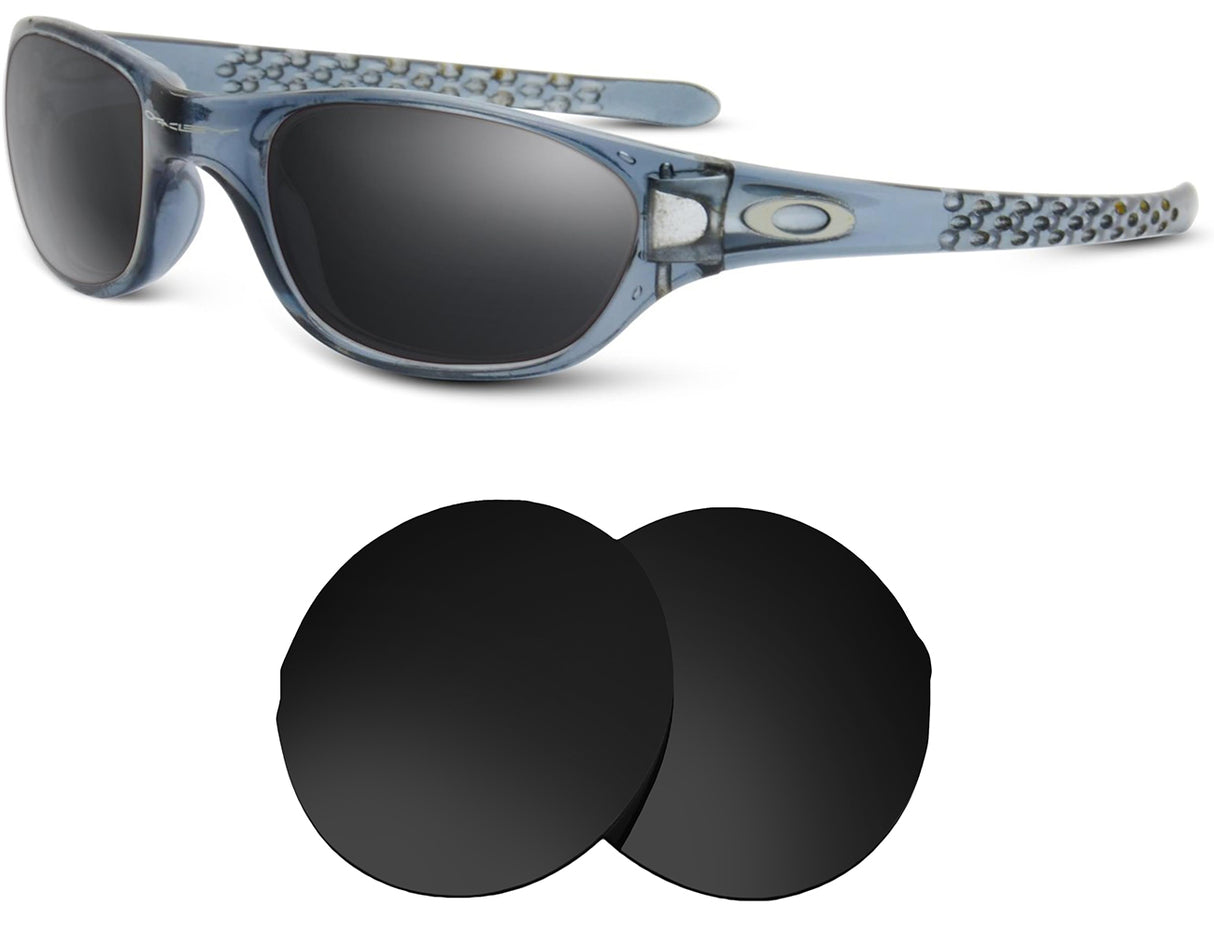 Oakley Fives 1.0 (52mm)-Replacement Lenses-Volcanic Black-Non-Polarized-Seek Optics