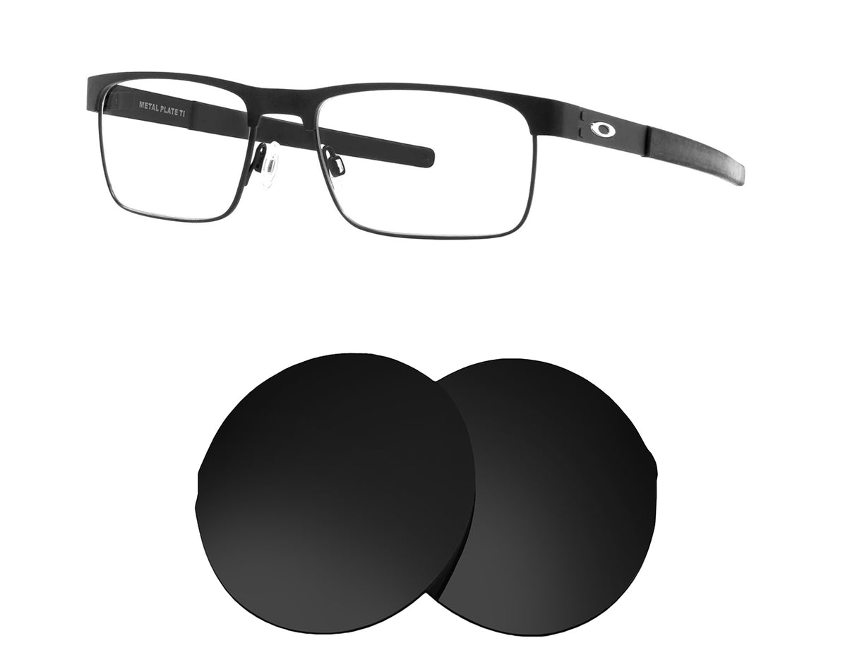 Oakley Metal Plate-Replacement Lenses-Volcanic Black-Non-Polarized-Seek Optics