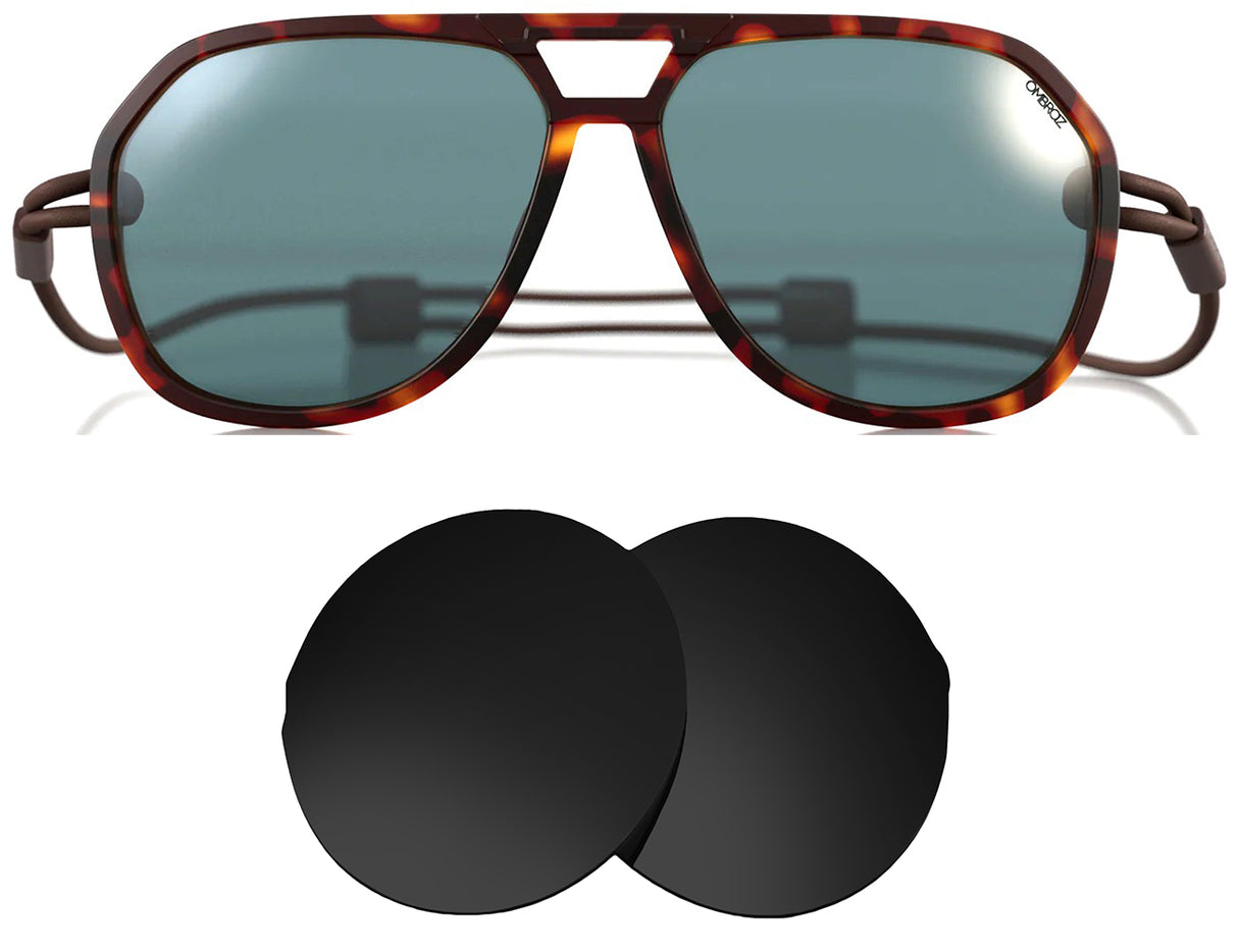 Ombraz Classic-Replacement Lenses-Volcanic Black-Non-Polarized-Seek Optics