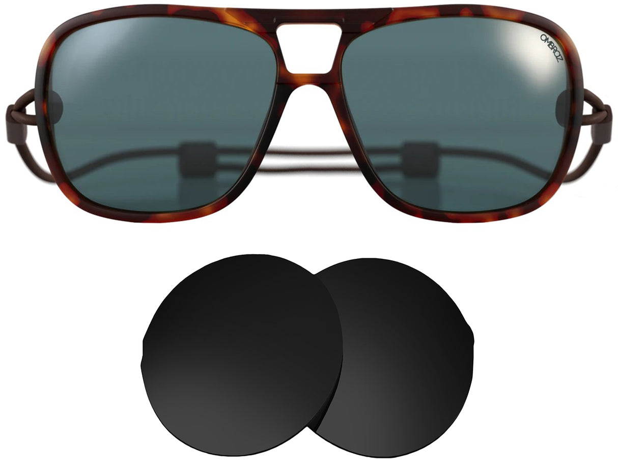 Ombraz Leggero-Replacement Lenses-Volcanic Black-Non-Polarized-Seek Optics