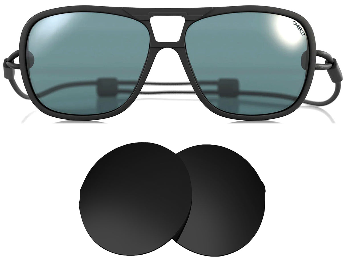 Ombraz Leggero XL-Replacement Lenses-Volcanic Black-Non-Polarized-Seek Optics