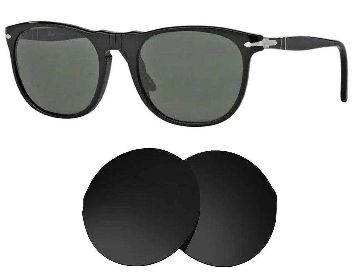 Persol PO2994S 54mm-Replacement Lenses-Volcanic Black-Non-Polarized-Seek Optics