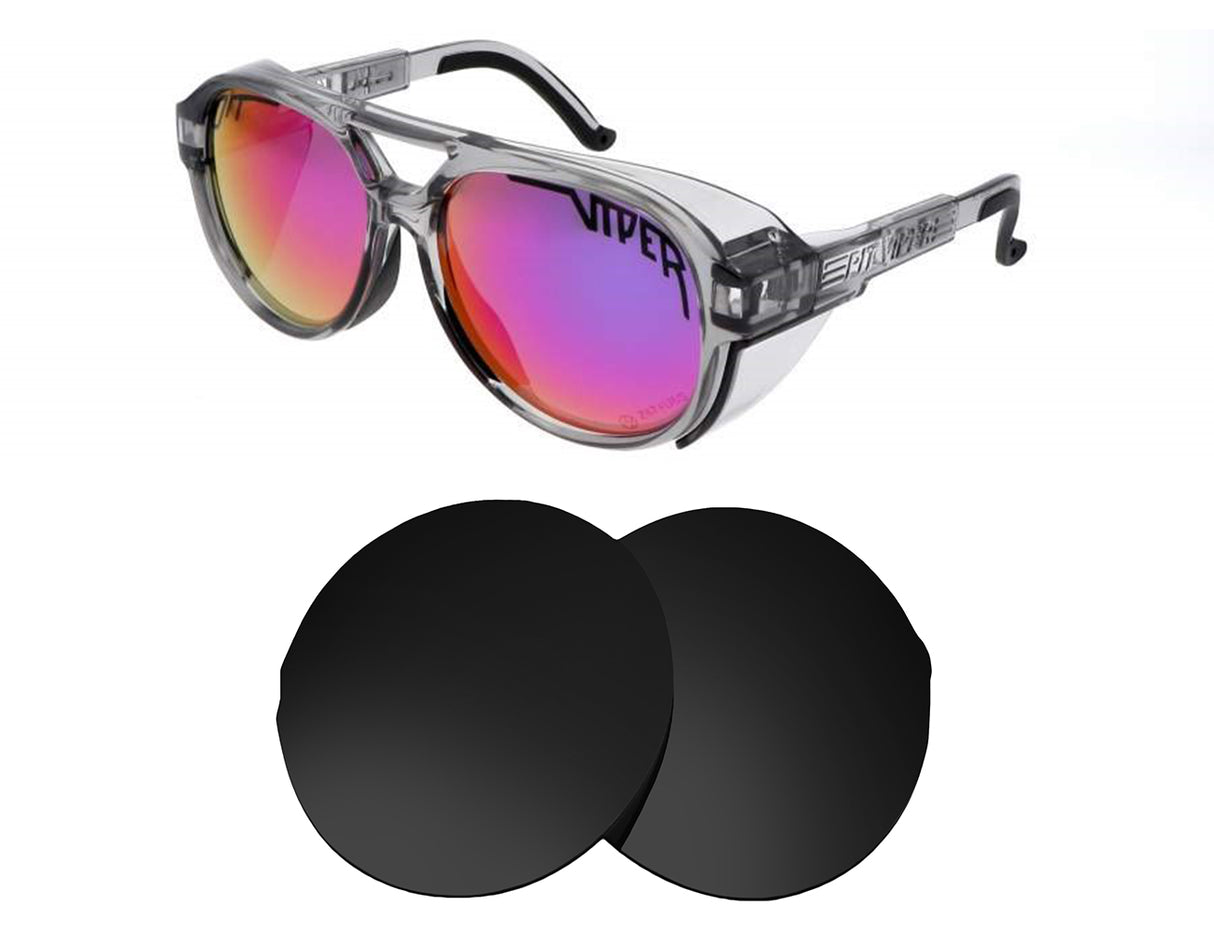 Pit Viper The Exciters-Replacement Lenses-Volcanic Black-Non-Polarized-Seek Optics