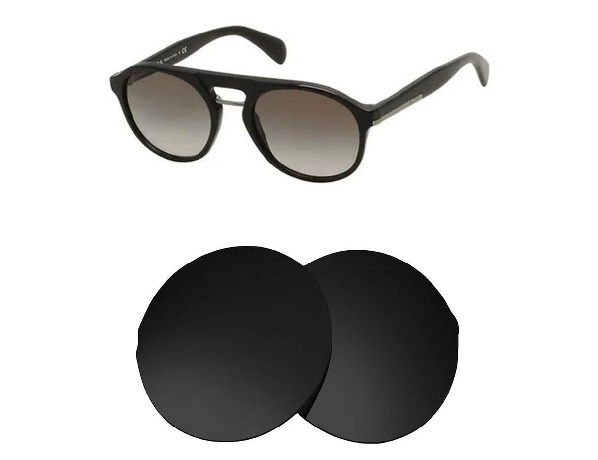 Prada SPR 09P-Replacement Lenses-Volcanic Black-Non-Polarized-Seek Optics
